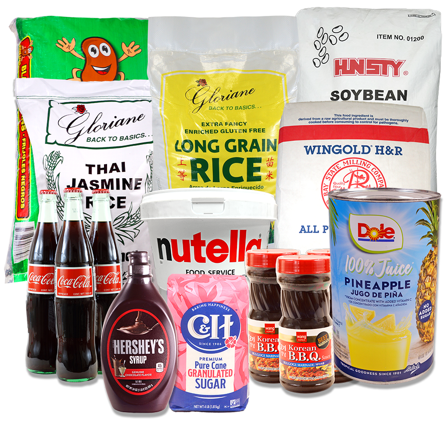Canton Food Co. weekly featured items flyer with wholesale deals on meat, seafood, and groceries